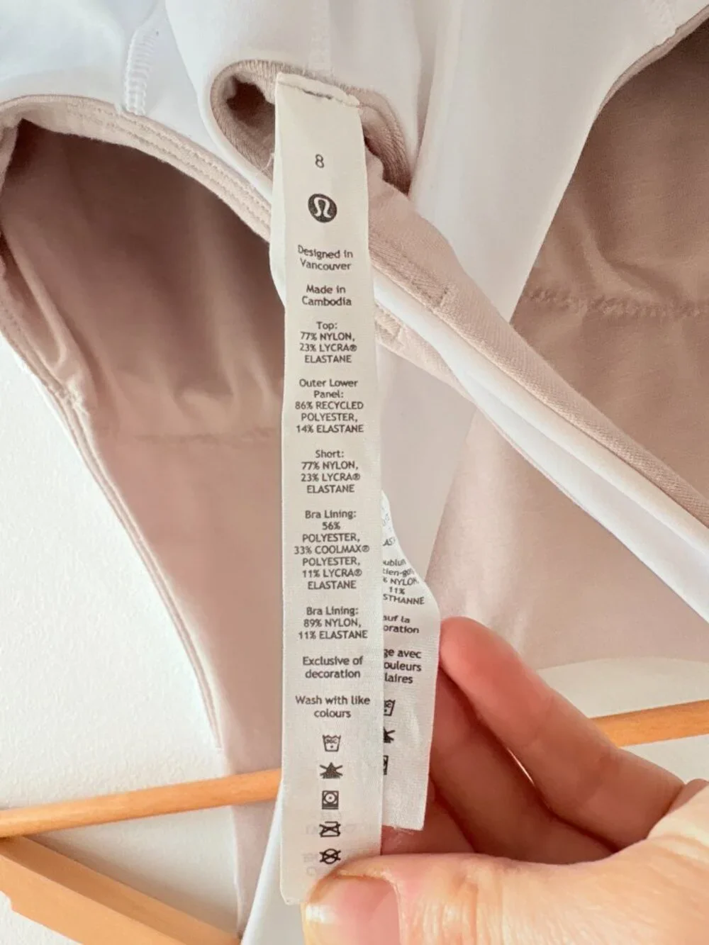 Lululemon Court Crush Dress White Size 8 - Picture 8 of 8